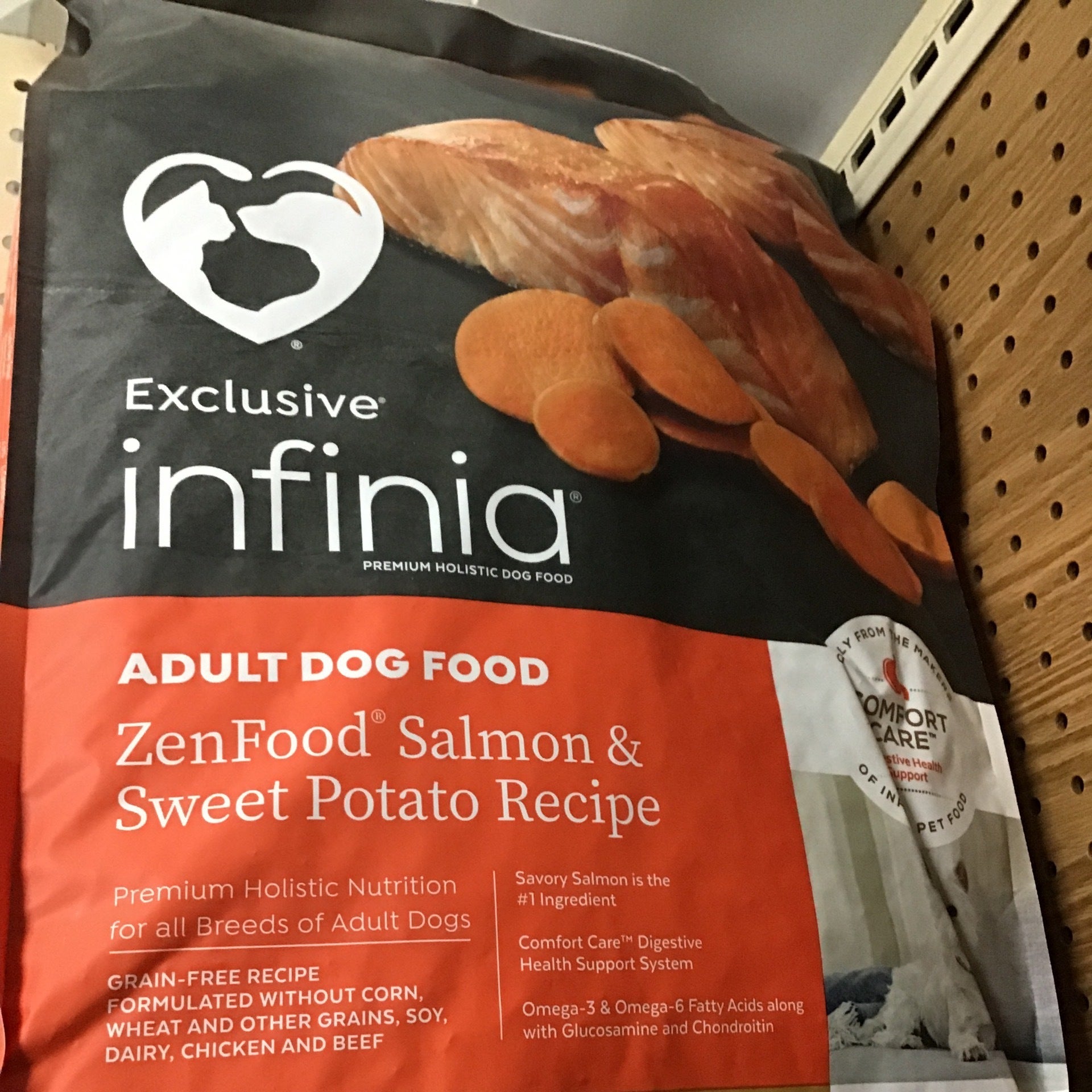 Infinia salmon shop dog food